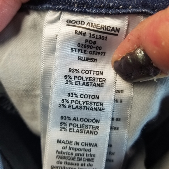 Good American Hi Rise ripped flare jeans - Picture 9 of 13